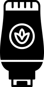 Scar Healing Repair Cream Glyph vector