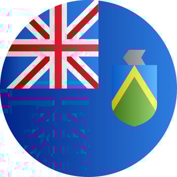 Flag of Pitcairn Islands Glyph vector