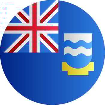 Flag of Falkland Islands Glyph vector