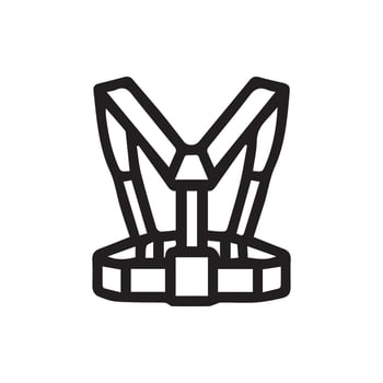 Explore the Modern Utility of a Chest Harness Design Element Today vector