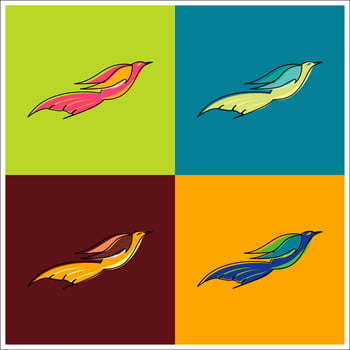 litle bird icon vector