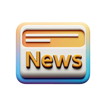 News icon with a colorful background png