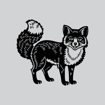 Artistic Representation of a Fox vector