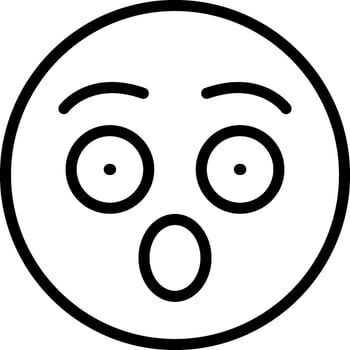 Surprised Face Pop Eyes Icon vector