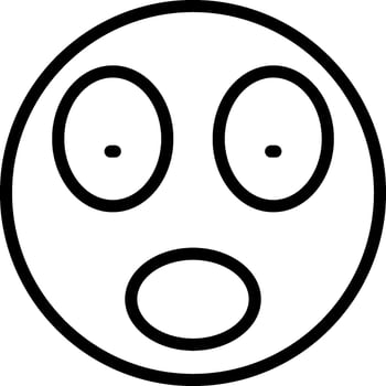 Astonished Face With Wide Eyes vector
