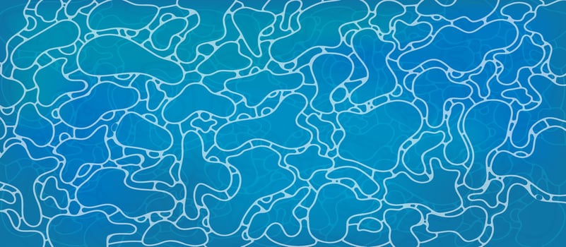 Abstract sea water texture with soft gradient. Organic wavy lines form a seamless pattern. Perfect for summer, nature backgrounds, packaging, or wellness designs. vector