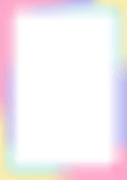 Abstract gradient frame. Blurred cute border. Glowing template. Girly light neon pastel decorative element for poster. Minimal Y2k rectangle. png