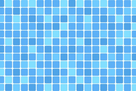 Colorful blue tile pattern with varying shades and shapes creating a lively design vector