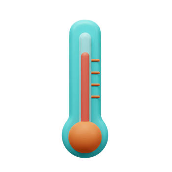 Accurate 3D Thermometer Icon, Perfect for Temperature Measurement, Climate, and Health png