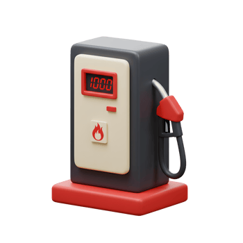Modern 3D Gas Pump, Essential for Fueling Vehicles, Transportation, and Energy png
