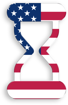 American Flag Countdown Icon 4th of July USA Independence Day Veterans Day png