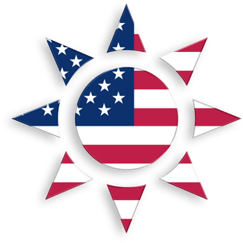 American Flag Brightness Icon 4th of July USA Independence Day Veterans Day png