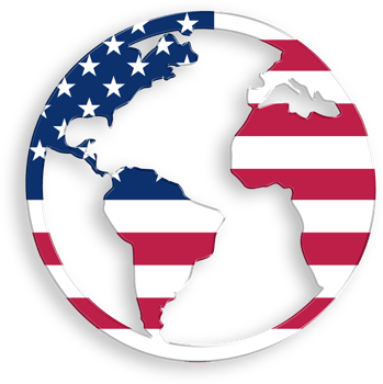 American Flag Global Icon 4th of July USA Independence Day Veterans Day png