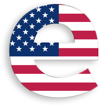 American Flag Serif Font Alphabet Letter e 4th of July USA Independence Day Veterans Day png