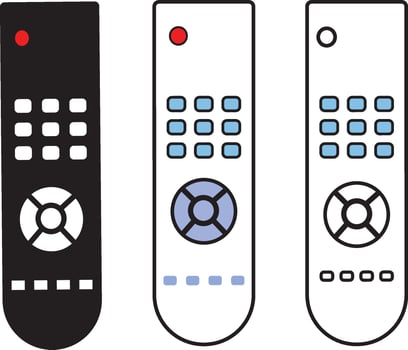 Remote controller for TV in flat icons. television icon sign .Remote icon in thin outlined.illustration on white background, glyph style, vector