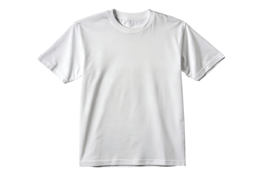 High resolution studio shot of a plain blank white tshirt apparel png