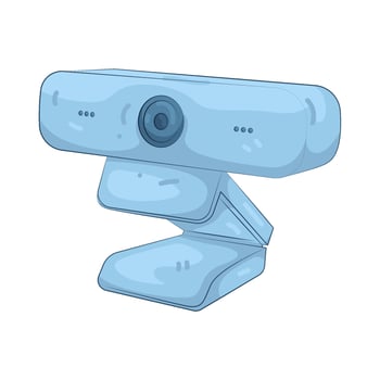 Blue Webcam Illustration vector