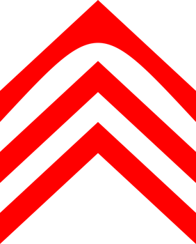 Red up arrow abstract icon png