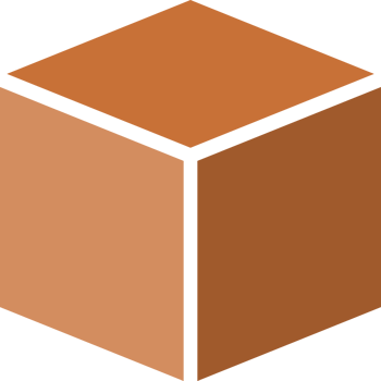 Brown cube icon png