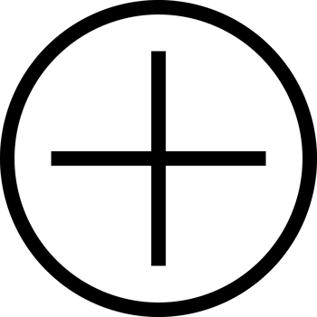Black line cross plus png