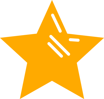 Yellow doodle star shine png