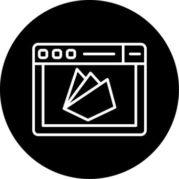 Firebase Real Time Database Line Circle Inverted vector