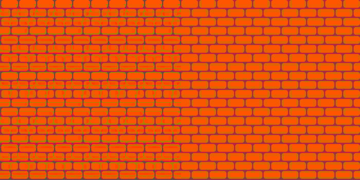 a Seamless orange brick wall pattern, ideal for backgrounds, textures, or graphic design elements. A vibrant and modern architectural surface, perfect for various creative projects vector