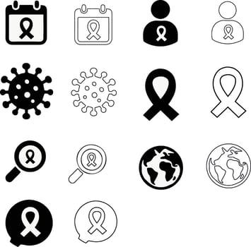 Breast cancer awareness icon design vector