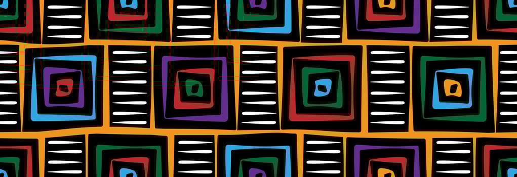 Colored geometric square. vector