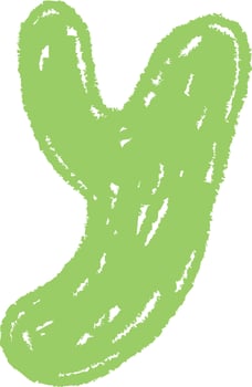 Y Letter Chalk Board Alphabet vector