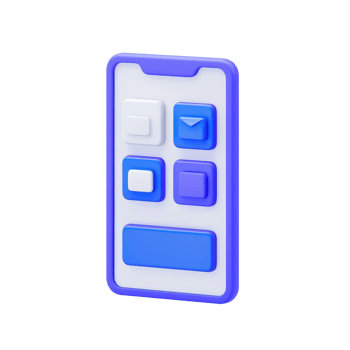 A colorful design featuring various buttons on a sleek, modern device. png