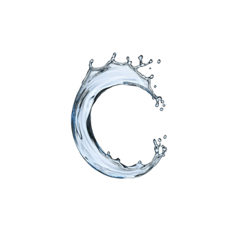 A dynamic splash of water forms graceful, curved shape against transparent background, capturing motion and fluidity. droplets and waves create sense of freshness and energy png