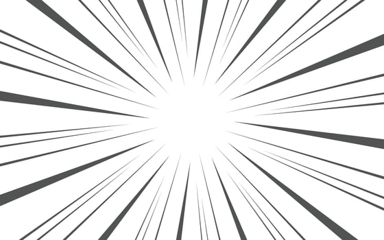 Radial speed lines background for comic books vector