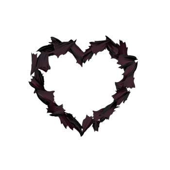 heart shape is creatively formed by collection of dark bats, symbolizing blend of love and mystery. bats wings create unique and intriguing silhouette png