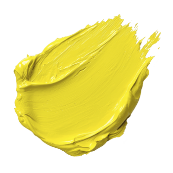 vibrant smear of yellow paint with textured brush strokes creates dynamic and energetic visual. bold color and texture evoke creativity and artistic expression png