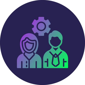 Team Work Muted Colored User Interface Design vector