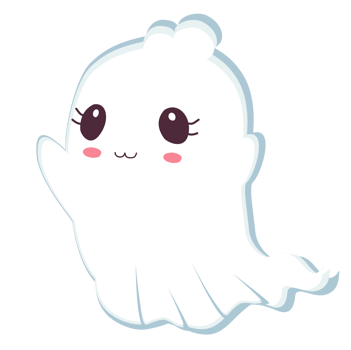 Cute cartoon ghost png