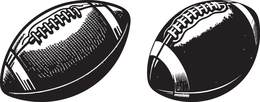 Classic American Football Illustrations vector