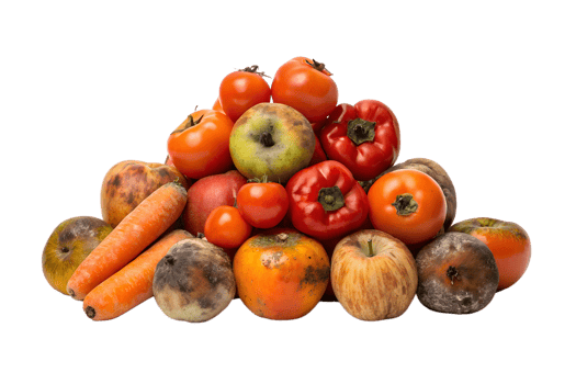 A vibrant display of assorted fresh fruits and vegetables in abundance png