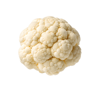 Single Head of Cauliflower, , Ready for Cooking png