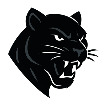 Simple Black Panther Logo Design for Creative Projects and Branding png