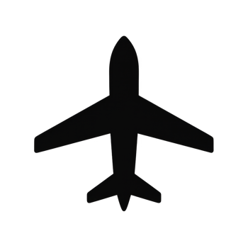 Simple Airplane Logo Design for Creative Projects and Brand Identity png