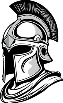 The Spartan Helmet vector