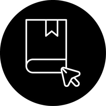 Bookmark Favorite Page Line Circle Inverted vector
