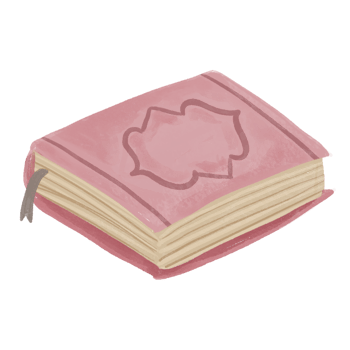 Watercolor Quran Cover in Soft Pink Islamic Holy Book Element png