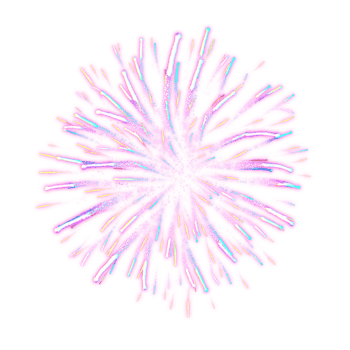 Colorful Pastel Abstract Fireworks Burst Illustration png