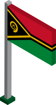 Vanuatu Flag in Isometric dimension. png
