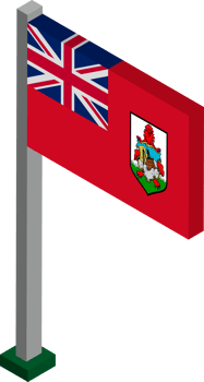 Bermuda Flag in Isometric dimension. png
