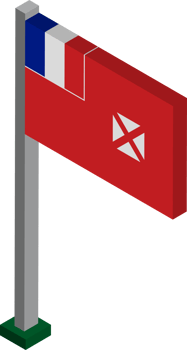 Wallis and Futuna Flag in Isometric dimension. png