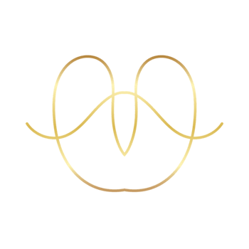 Elegant gold gradient line art illustration png